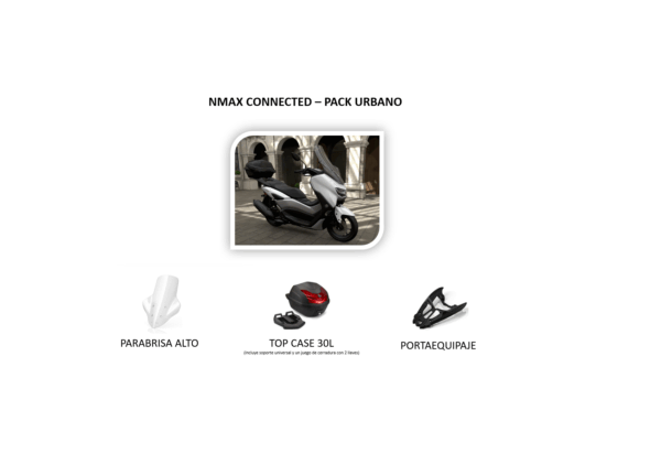 Kit Parabrisas Elevado Baúl y Portaequipaje Yamaha NMAX Connected - Image 1
