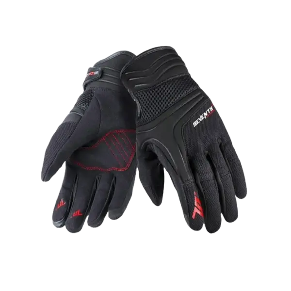 Guantes de verano, modelo Seventy C18 Urban hombre negro / rojo - Imagen 1