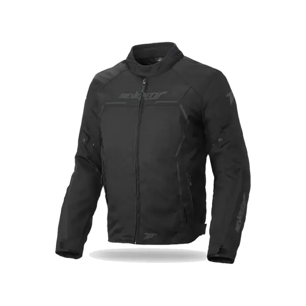 Campera con protecciones Racing, modelo Seventy JR65 hombre negro - Imagen 1