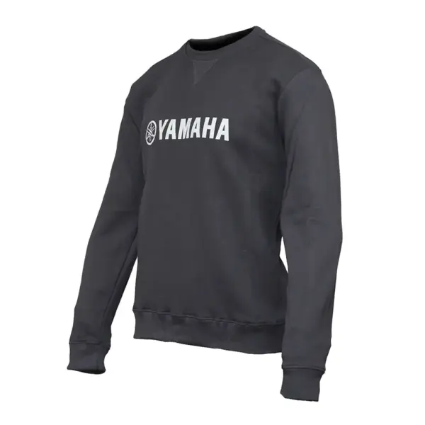 Buzo Crew Neck Frisa Negro Yamaha Alpinestar - Imagen 2