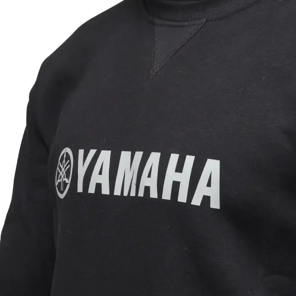 Buzo Crew Neck Frisa Negro Yamaha Alpinestar - Imagen 4