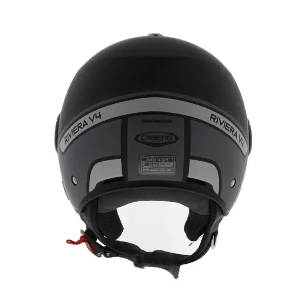 Casco Jet Caberg Riviera V4 Elite NEGRO GRS MATE - TALLE L - Imagen 3