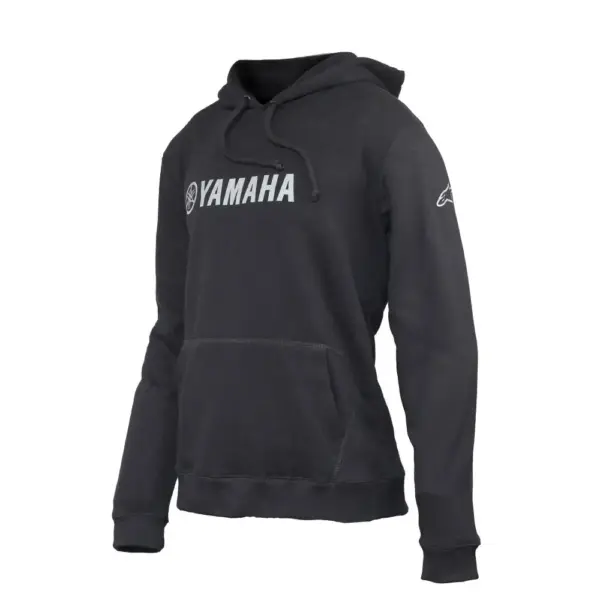 Buzo Hoodie con capucha negro Yamaha Alpinestar - Image 1