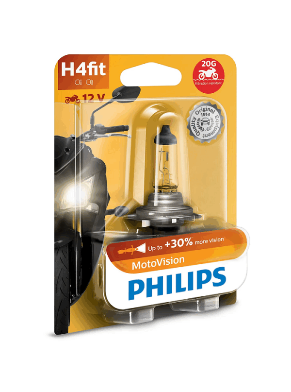 Lampara H4 PT43 12V 35/35W Moto visión - Image 1