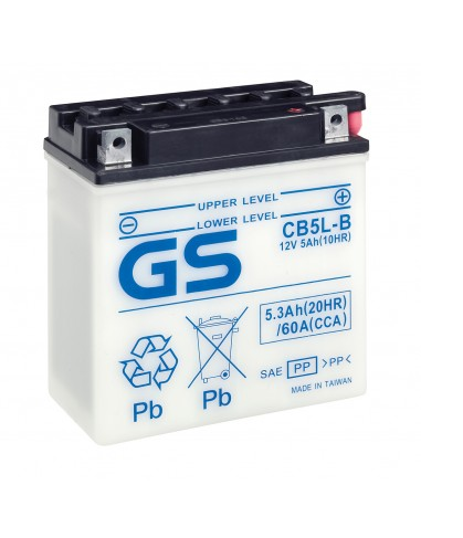 XK0600600457 Batería GS CB5L-B 12N5-3B YB5LB Yamaha YBR125 XTZ125 - Image 1