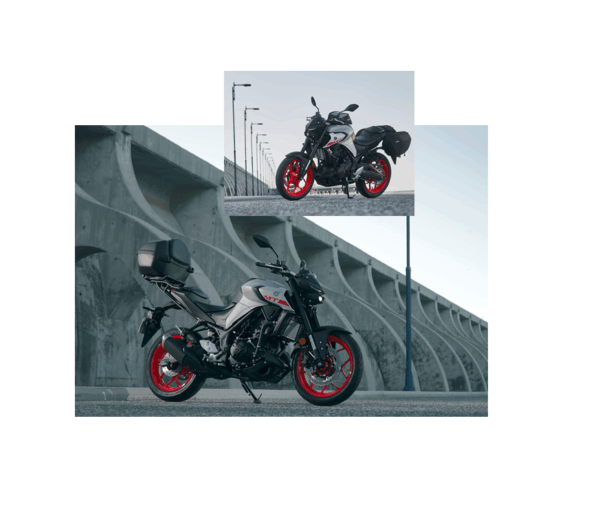 Kit Maletas Laterales Blandas y Soportes Yamaha MT03 - MT03 Connected - Image 3