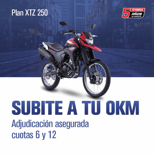 Plan de Ahorro Yamaha XTZ250 ABS - Tenela a solo $178.173 x mes!! - Image 1
