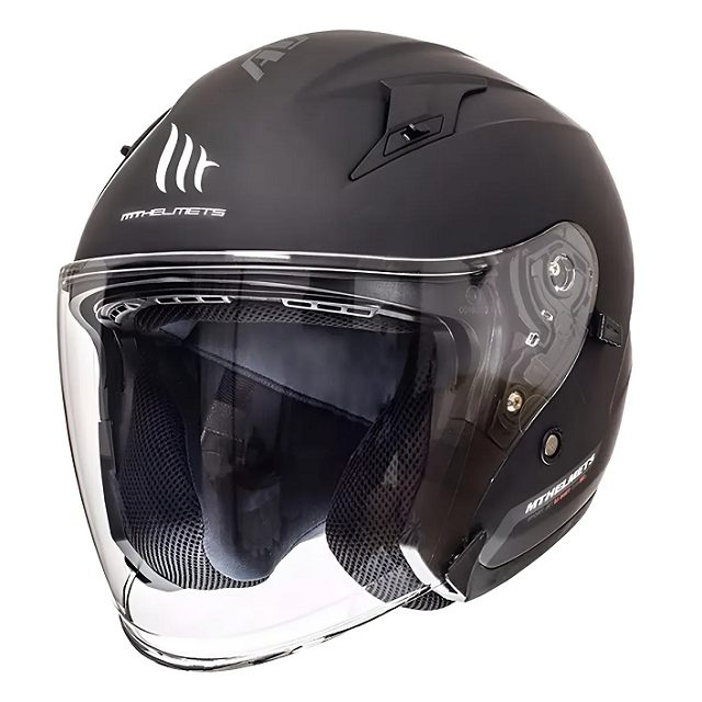 8434639010819 Casco Jet MT Avenue - Negro Mate T.M - Image 1