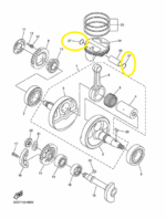 Seguro Clip Perno de Pistón Yamaha YZF R1 - FZ8 - WR - Image 3