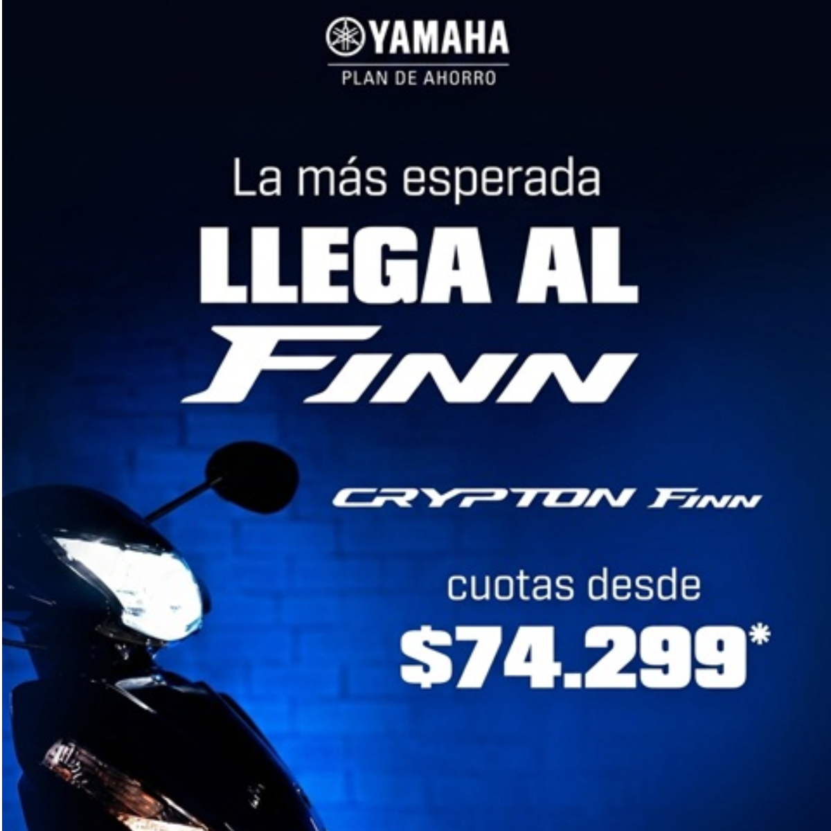 6a9c1466050a1 Plan de Ahorro Yamaha Crypton FINN - 60 Cuotas Sin Interés!! - Imagen 1