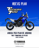 Plan de Ahorro Yamaha Tenere 700 - 24 Cuotas sin Interés
